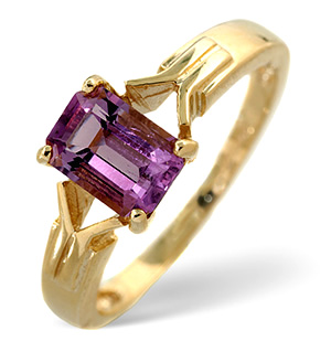 Amethyst Ring Amethyst 9K Yellow Gold