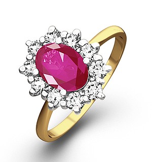 18K Gold 0.50CT Diamond and 1.05CT Pink Sapphire Ring