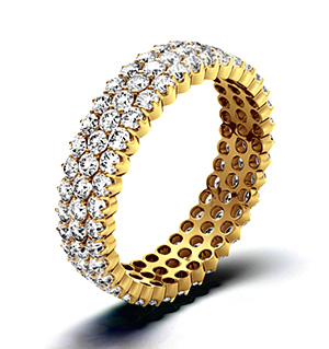 JASMINE 18K Gold DIAMOND FULL ETERNITY RING 2.00CT H/SI