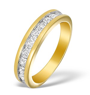 18K Gold Diamond Half Eternity Ring - N3218