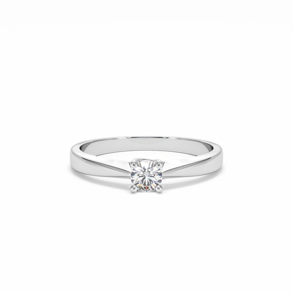 Naomi Lab Diamond Engagement Ring 0.25ct H/Si 9K White Gold