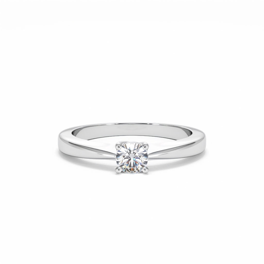 Naomi Lab Diamond Engagement Ring 0.33ct H/Si 9K White Gold