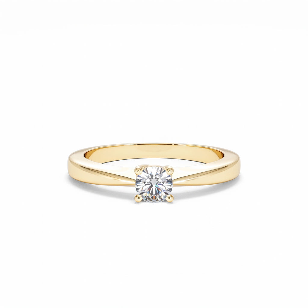 Naomi Lab Diamond Engagement Ring 0.33ct H/Si in 9K Gold