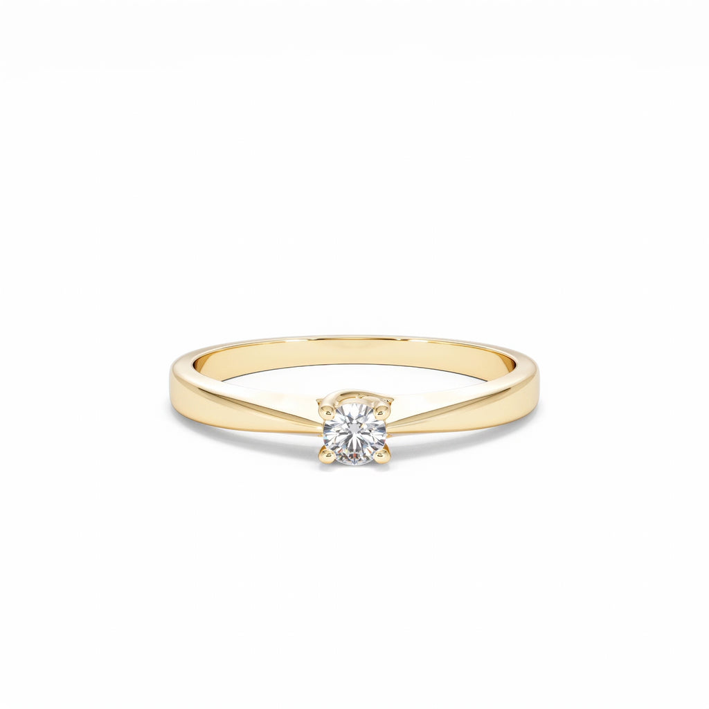 Naomi Lab Diamond Engagement Ring 0.15ct H/Si in 9K Gold