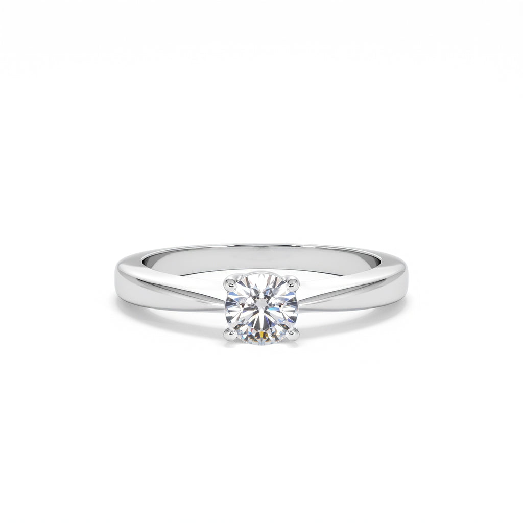 Naomi Lab Diamond Engagement Ring 0.50ct H/Si 9K White Gold