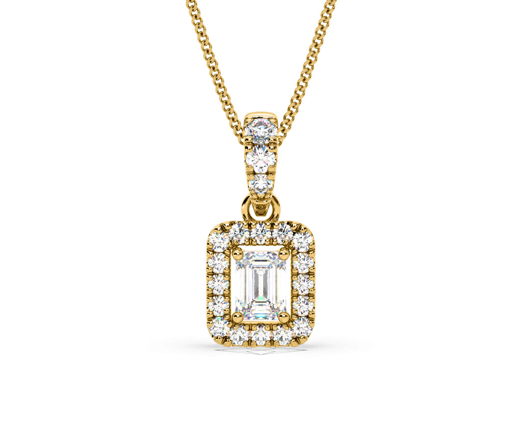 Annabelle Lab Diamond 0.70ct Pendant Necklace in 18K Yellow Gold F/VS1