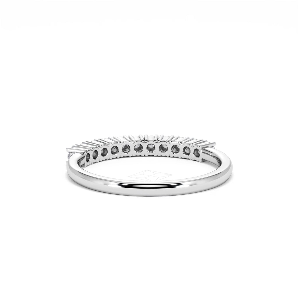 Twilight Lab Diamond 0.30ct H/SI Half Eternity Ring in 925 Silver