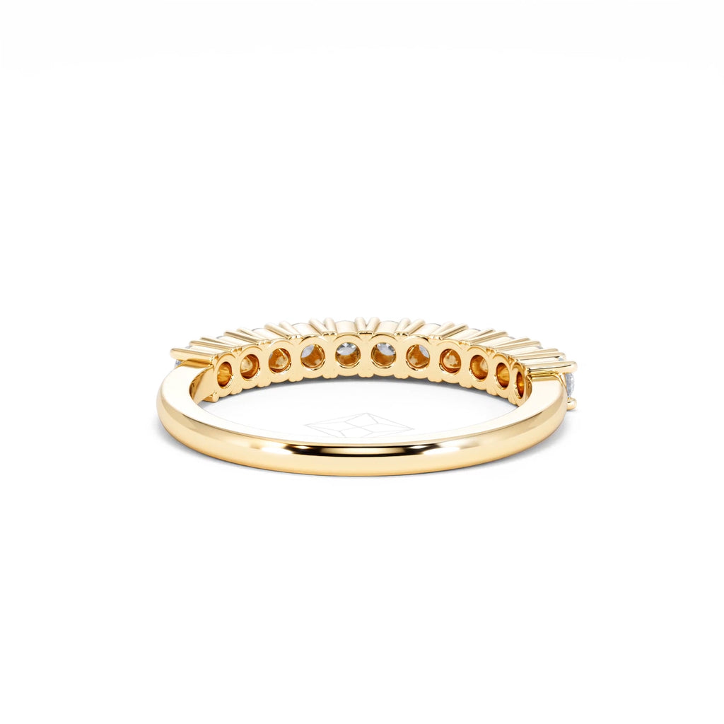 Twilight Lab Diamond 0.50ct H/SI Half Eternity Ring in 9K Gold