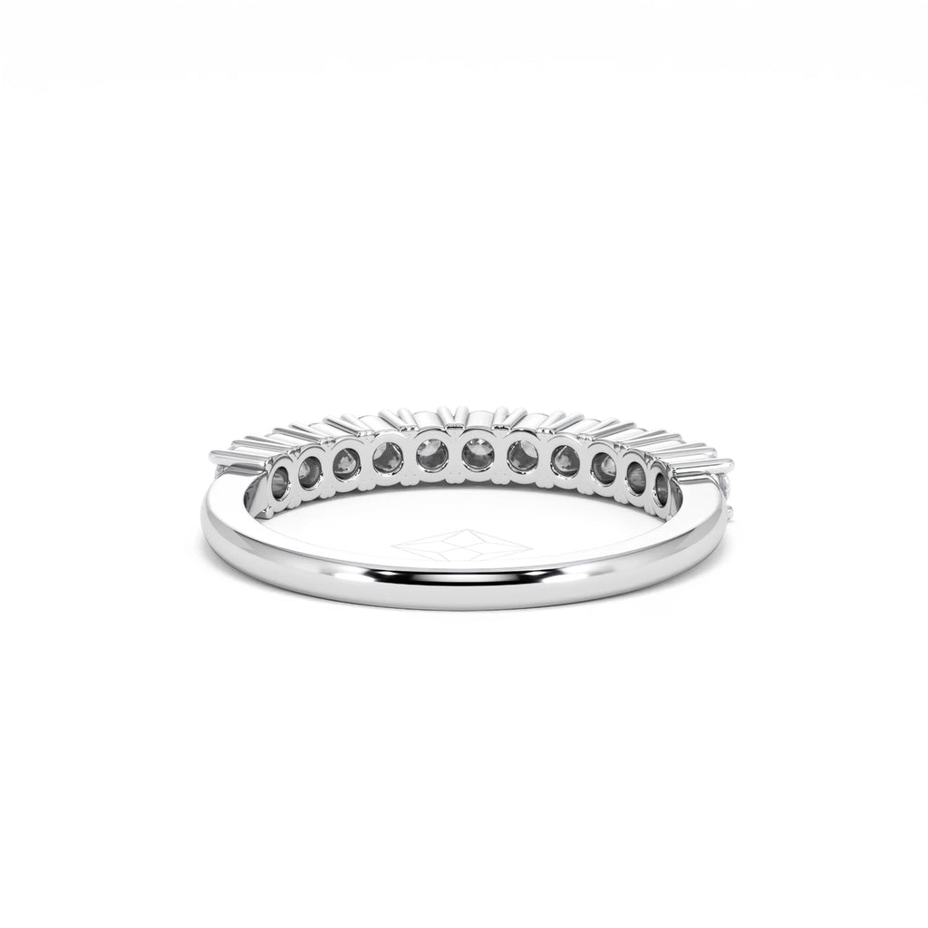 Twilight Lab Diamond 0.50ct H/SI Half Eternity Ring 9K White Gold