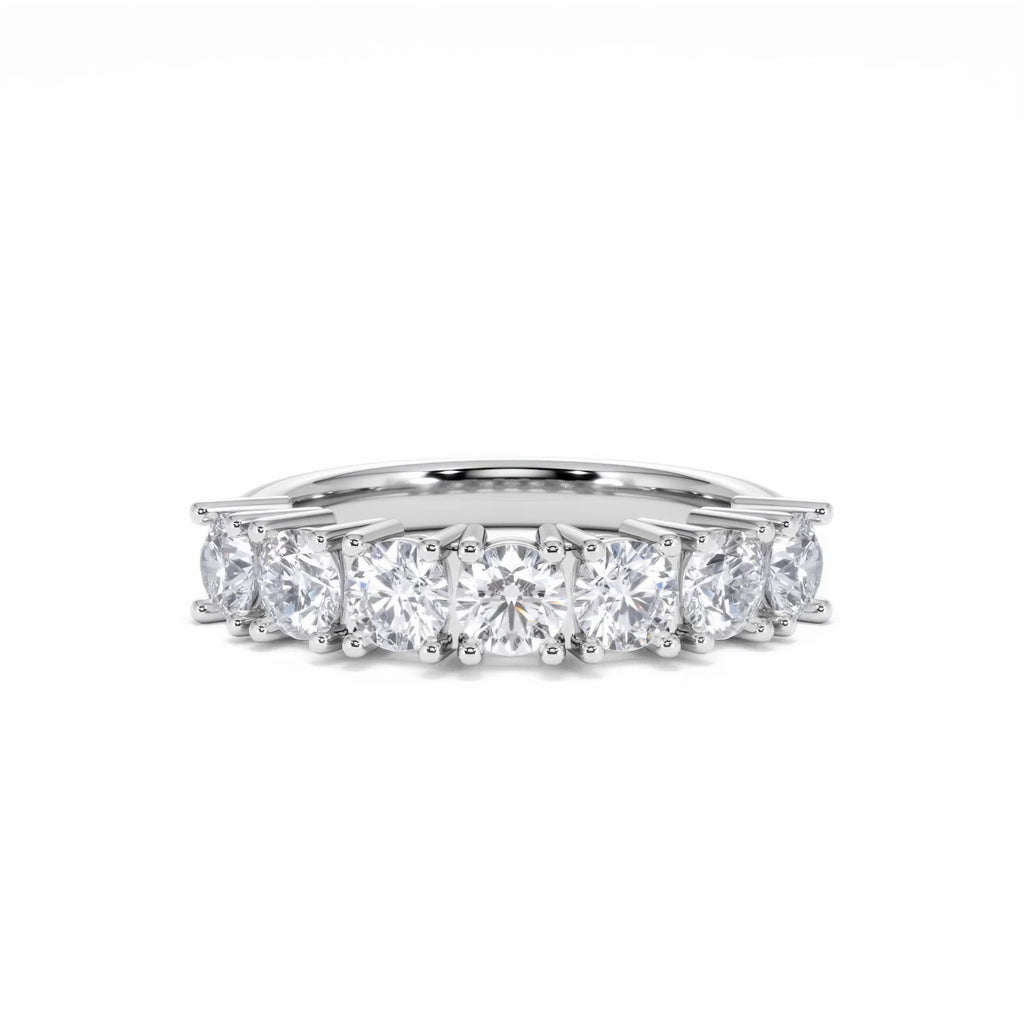 Chloe 7 Stone Lab Diamond Eternity Ring 1.50CT F/VS in 9K White Gold