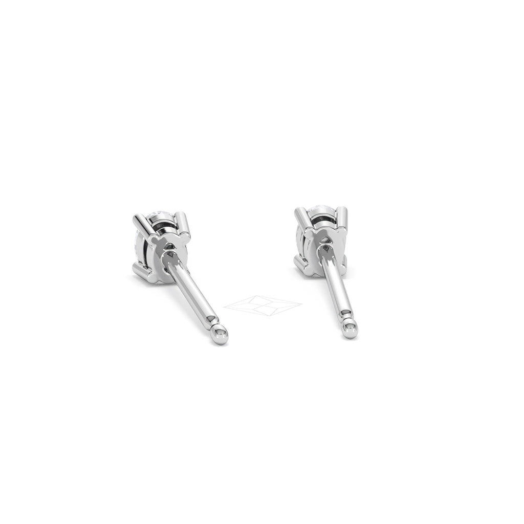 Naomi Oval Cut Lab Diamond Stud Earrings 0.30ct H/SI in 925 Silver