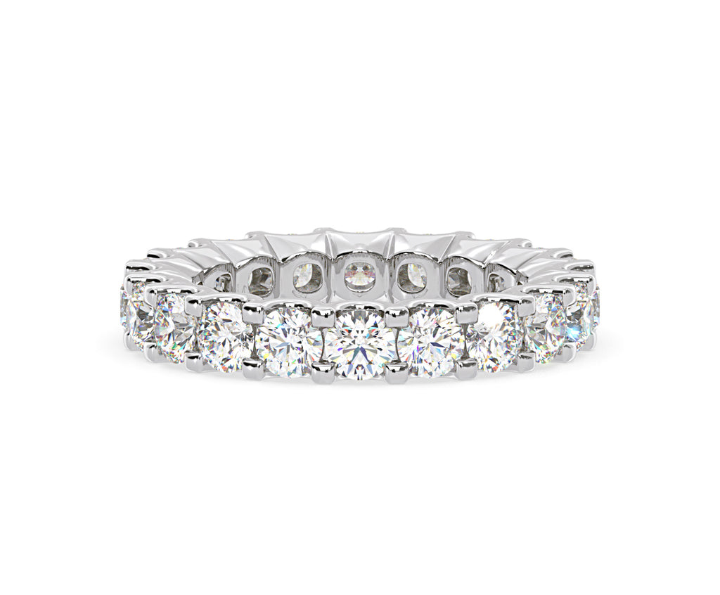 CHLOE PLATINUM DIAMOND FULL ETERNITY RING 3.00CT H/SI