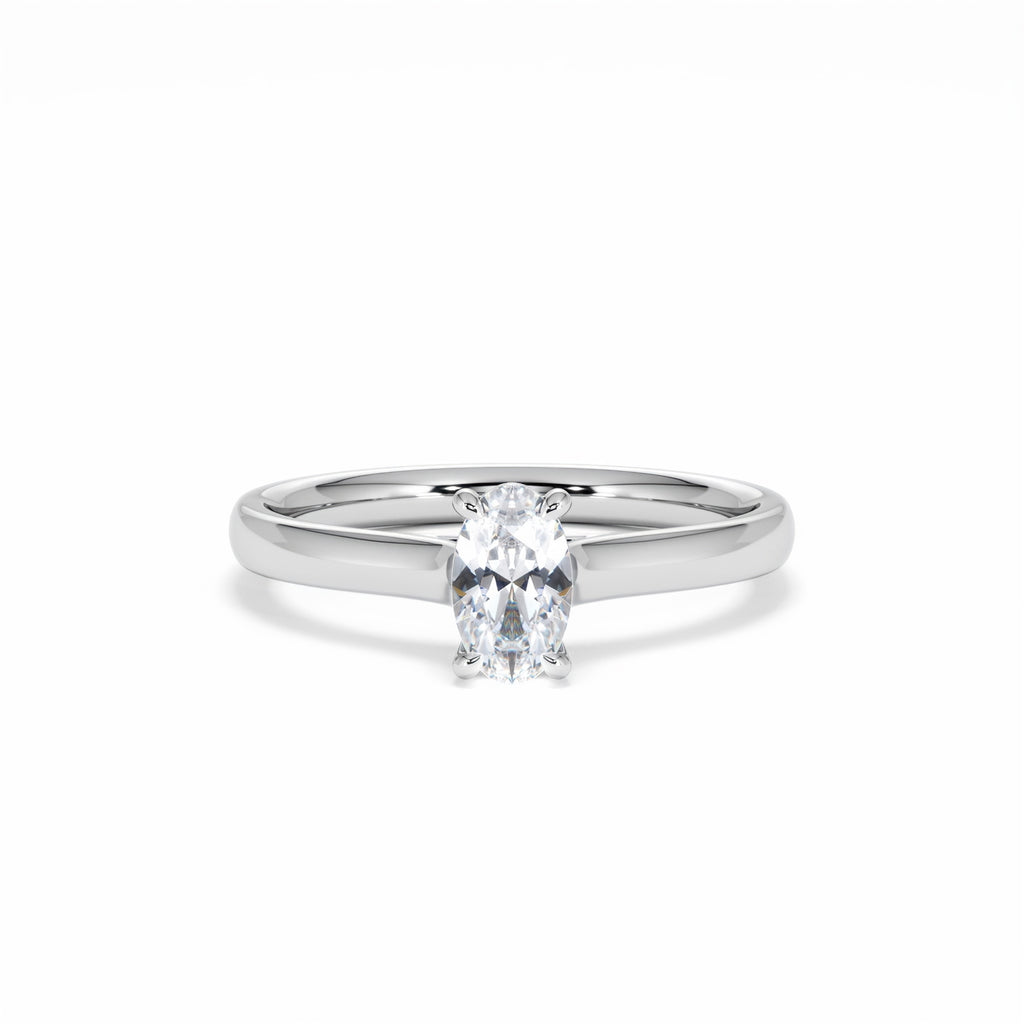 Amora Oval 0.50ct Diamond Engagement Ring G/VS1 Set in Platinum