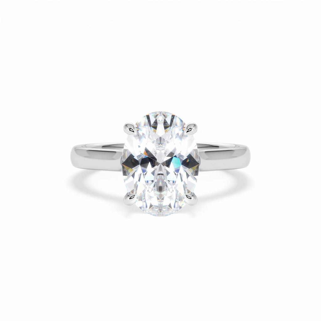 Amora Oval 3.00ct Lab Diamond Engagement Ring G/VS1 Set in Platinum