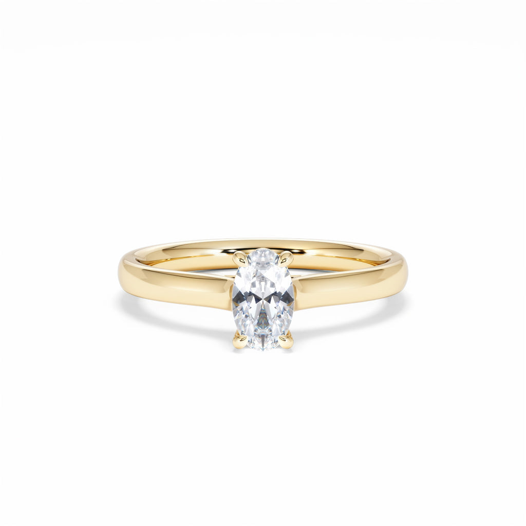 Amora Oval 0.50ct Lab Diamond Engagement Ring F/VS1 Set in 18K Gold