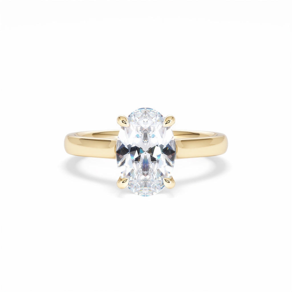 Amora Oval 2.00ct Lab Diamond Engagement Ring F/VS1 Set in 18K Gold