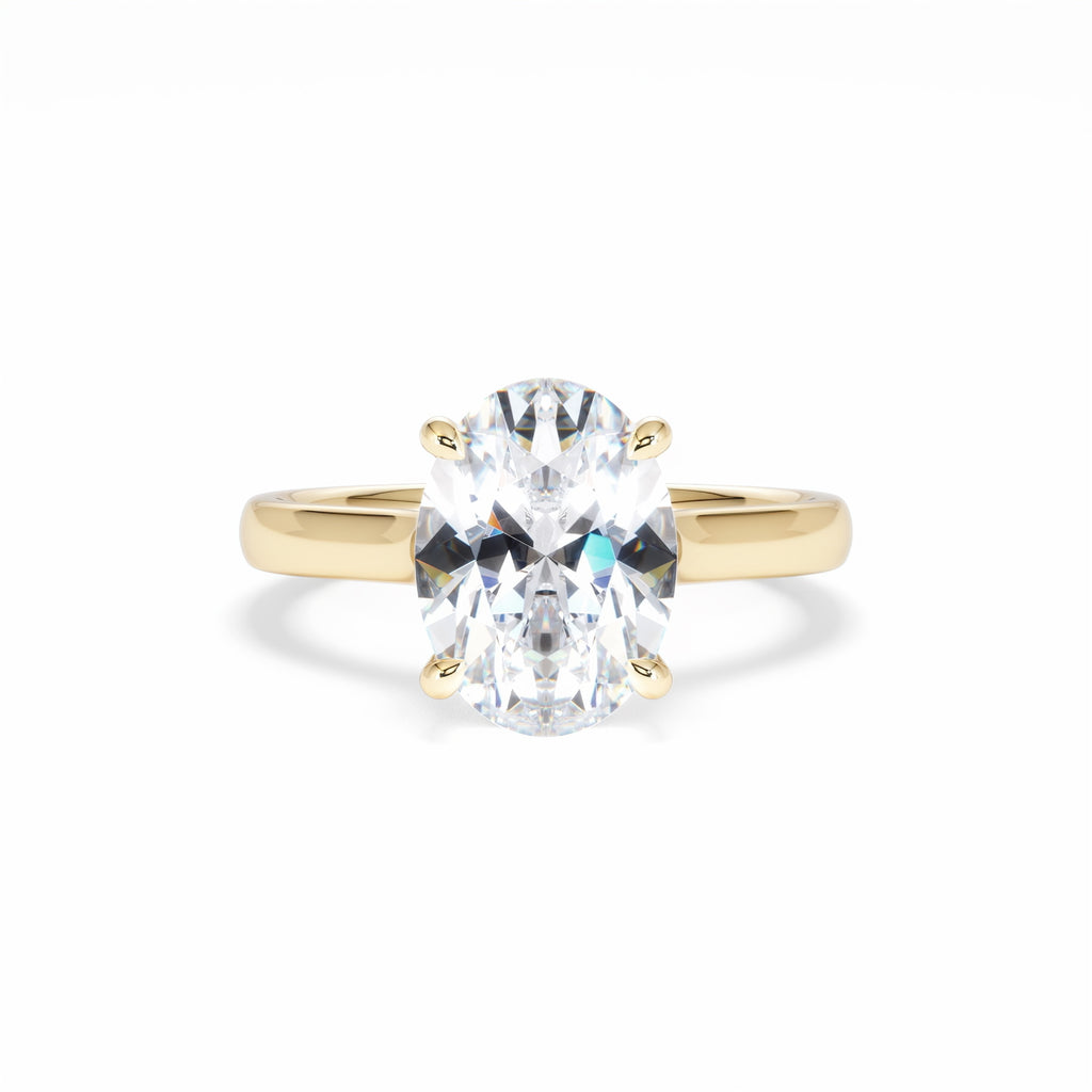 Amora Oval 3.00ct Lab Diamond Engagement Ring G/VS1 Set in 18K Gold