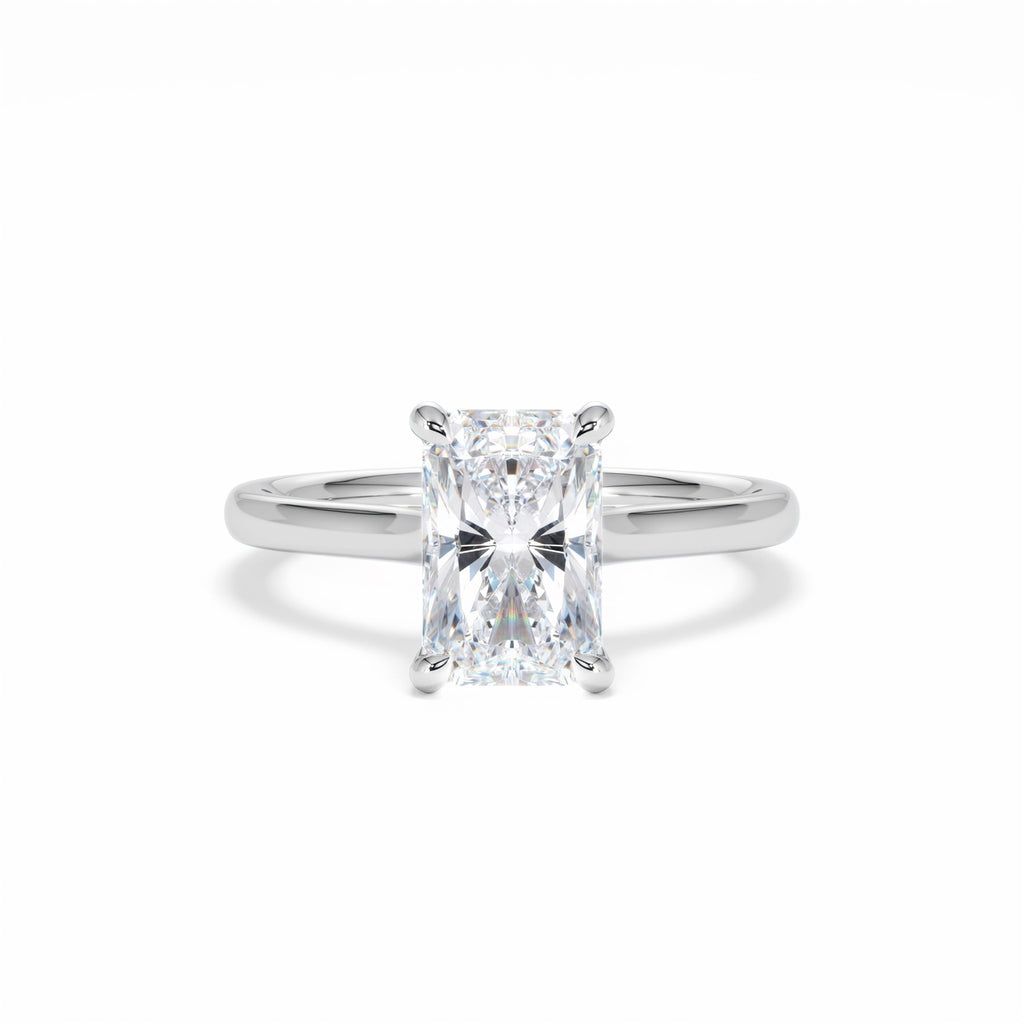 Amora Radiant 2.00ct Lab Diamond Engagement Ring F/VS1 Set in 18K White Gold