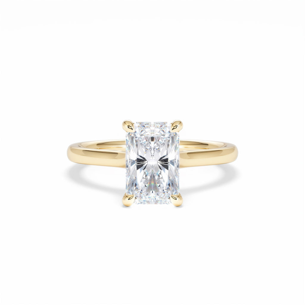 Amora Radiant 2.00ct Lab Diamond Engagement Ring F/VS1 Set in 18K Gold