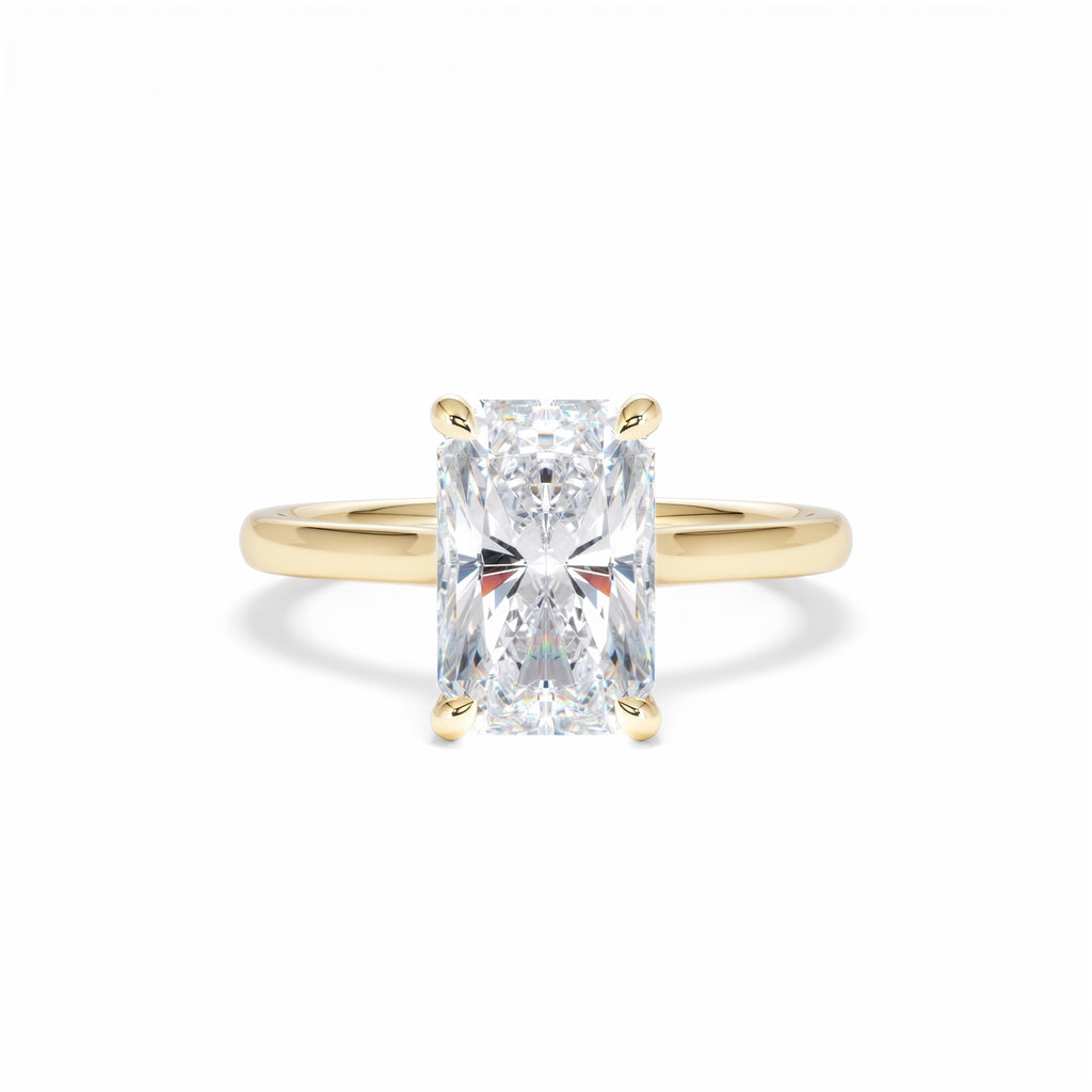 Amora Radiant 3.00ct Lab Diamond Engagement Ring G/VS1 Set in 18K Gold