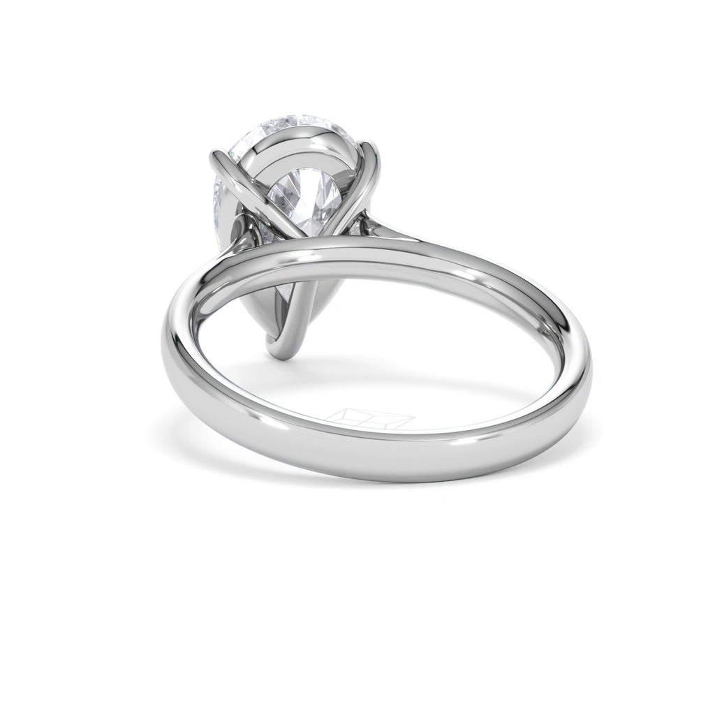 Amora Pear 3.00ct Lab Diamond Engagement Ring G/VS Set in 18K White Gold