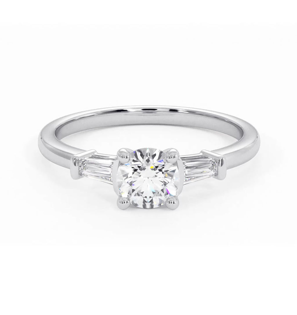 Isadora Diamond Engagement Ring Platinum 0.65ct G/SI2