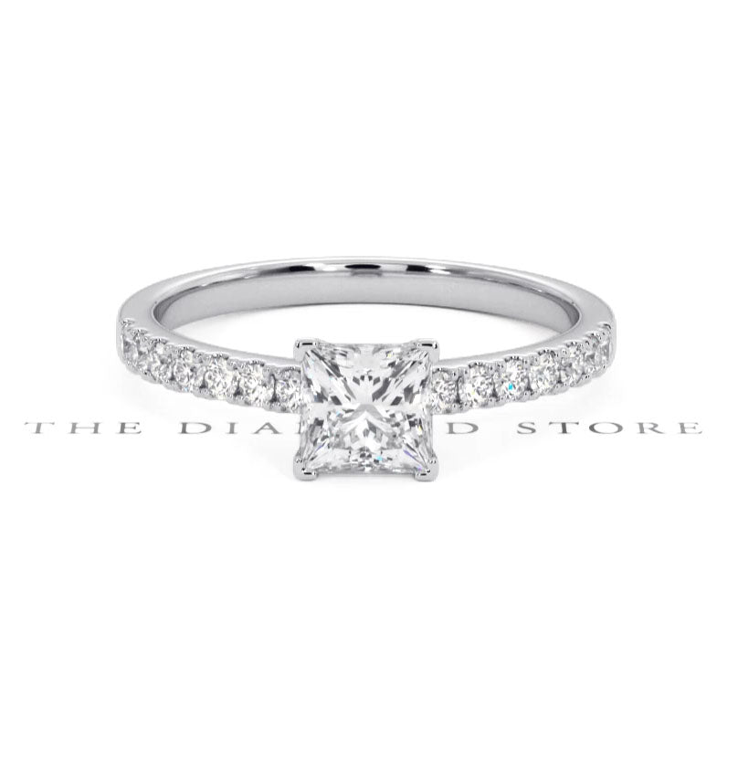 Katerina GIA Princess Diamond Engagement Ring Platinum 1.15ct G/VS2