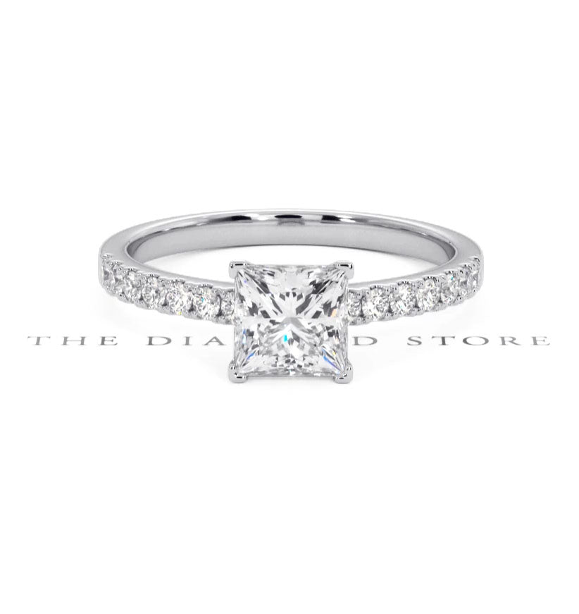 Katerina GIA Princess Diamond Engagement Ring Platinum 1.50ct G/VS1