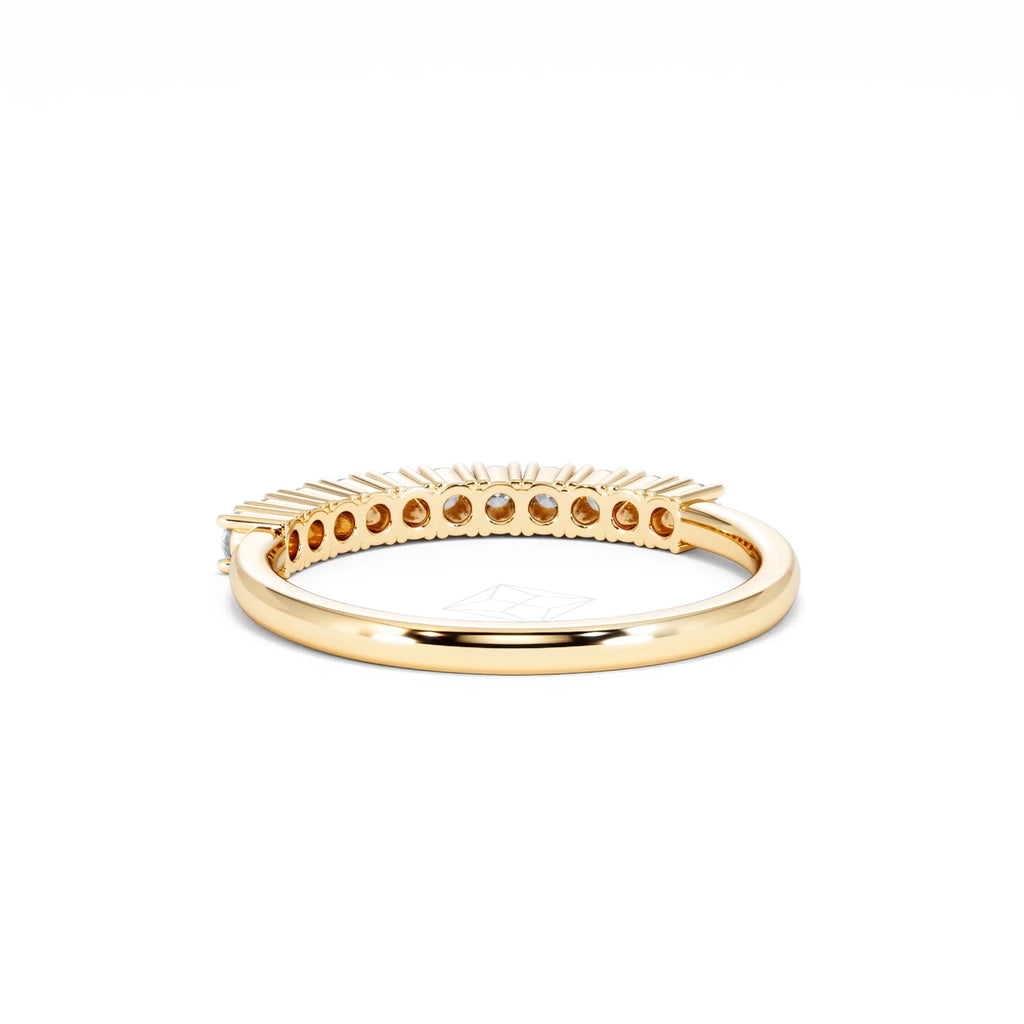 Twilight Lab Diamond 0.30ct H/SI Half Eternity Ring in 18K Gold Vermeil