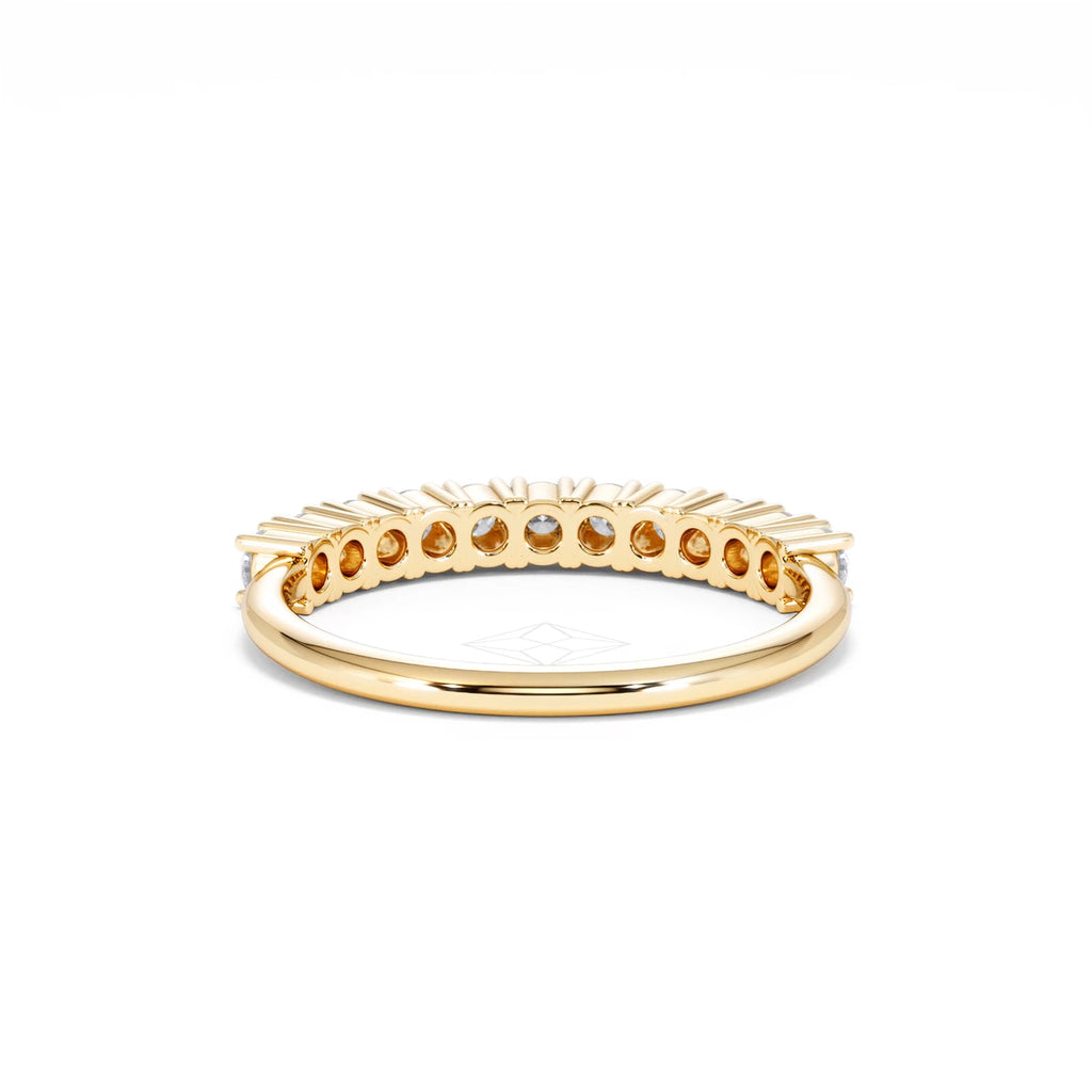 Twilight Lab Diamond 0.50ct H/SI Half Eternity Ring in 18K Gold Vermeil